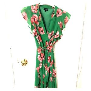 Midi Green Floral Who What Wear Dress!